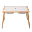 Kids Sensory Table Indoor Wooden Play Sand Water Table with 3 Storage Bins