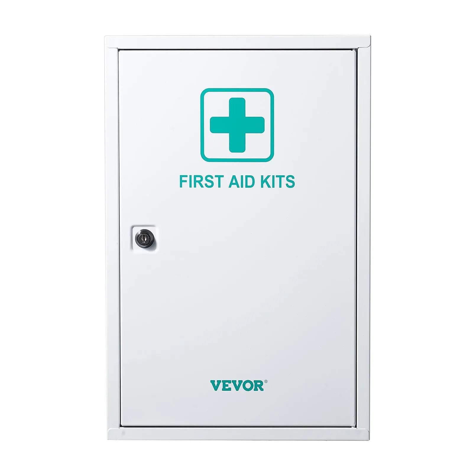 VEVOR 3-Shelf First Aid Cabinet 1000 Pieces Wall Mounted Medicine Metal Cabinet
