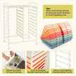 20 Drawers Rolling Storage Cart Studio Organizer-Deep Multicolor