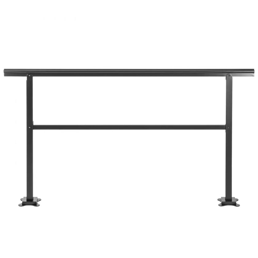 VEVOR Outdoor Handrail 165LBS Load Handrail Outdoor Stairs Aluminum Stair Handrail 60 x 35