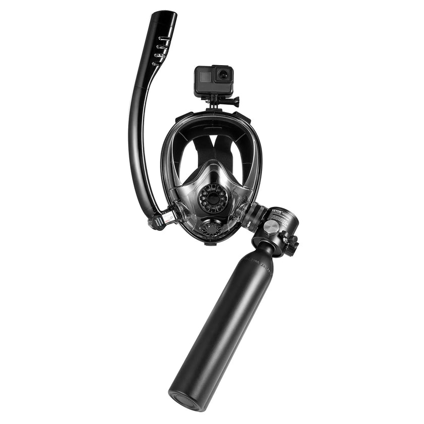 VEVOR 0.5L Scuba Tank 32.81 ft Diving Depth Refillable Snorkel Air Tank Kit