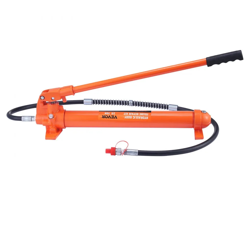 VEVOR 20 Ton Porta Power Kit, Portable Hydraulic Jack with 4.6 ft/1.4 m Oil Hose, Car Frame Repair Tool with Storage Case for Automotive, Heavy Equipment, Mechanic (44000 LBS)