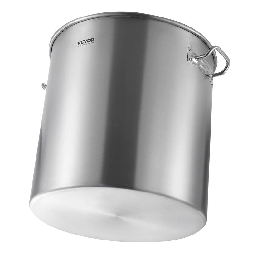 VEVOR 84QT Stainless Steel Stockpot Cooking Kitchen Sauce Pot with Basket Lid