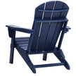 VEVOR Adirondack Chair Plastic Set of 2 All-Weather Folding Fire Pit Navy Blue