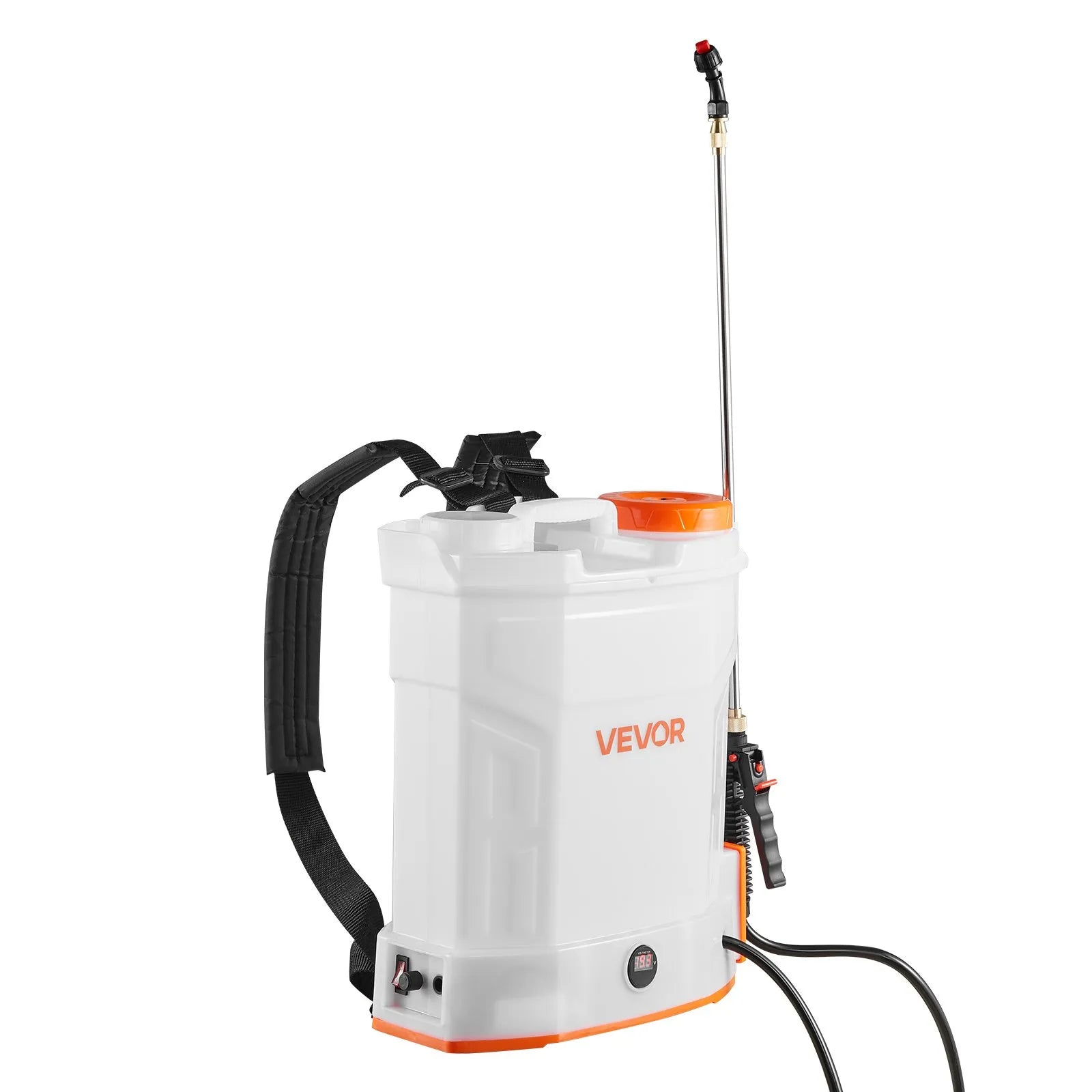VEVOR 3.2 Gal Battery Powered Backpack Sprayer 0-90 PSI 2H Runtime for Yard Lawn