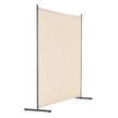 VEVOR 6FT Room Divider Single Panel Fabric Room Screen for Office Bedroom Beige