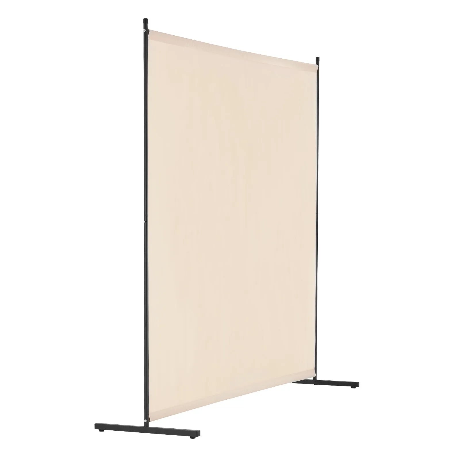 VEVOR 6FT Room Divider Single Panel Fabric Room Screen for Office Bedroom Beige