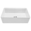 VEVOR 32.5 in Farmhouse Sink Undermount Kitchen Single Bowl Basin Fireclay White