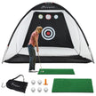 Soozier Golf Net, 10 x 6ft Golf Practice Net for Backyard Driving, Multi-Target Golf Hitting Net, Indoor, Outdoor
