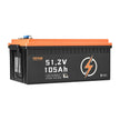 VEVOR 48V 105Ah Golf Cart Lithium Battery 20A Charger LCD Monitor & 4000+ Cycle