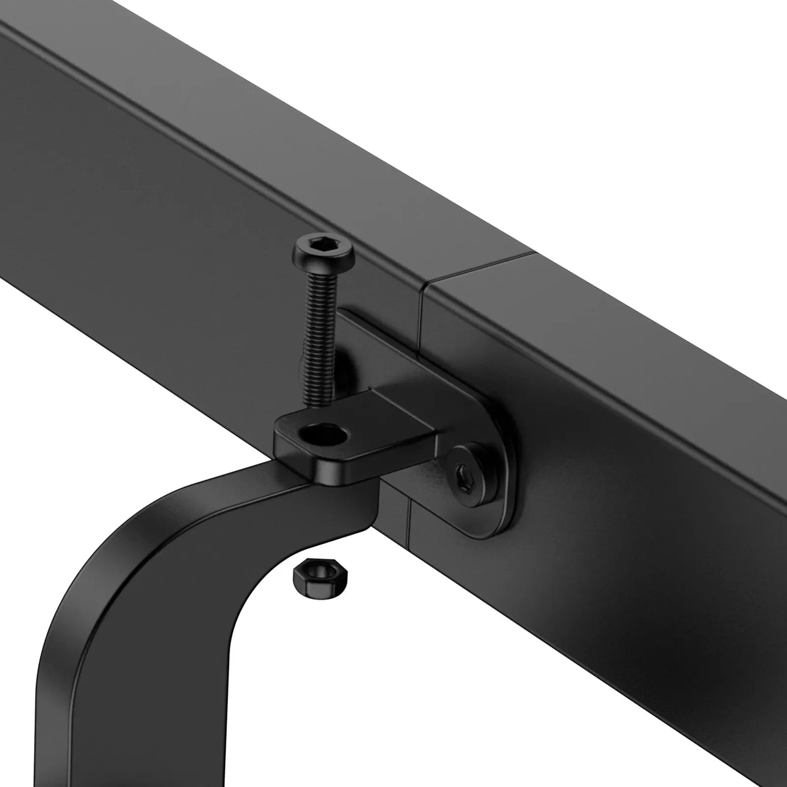 VEVOR 15ft Wall Mounted Stair Handrail Black Aluminum 250lbs Load Capacity