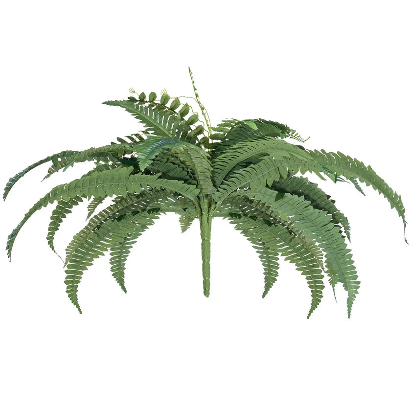 VEVOR 2Pcs Artificial Boston Ferns Plastic Fern 35 Branches Indoor Outdoor Decor