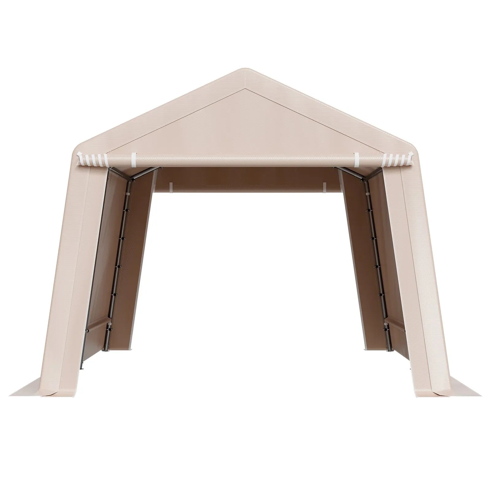 VEVOR Outdoor Storage Portable Shed 10x15 ft Waterproof Canopy Garage 2 Doors