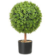 VEVOR 2x Artificial Boxwood Ball Ø40,6cm Garden Deco Boxwood in Flowerpot Ball Artificial Boxwood Ball Artificial Plant made of PE, Wood, PP incl. 4 pcs. Decorative butterflies and 10 pcs. Replacement