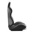 VEVOR 1 Set Racing Seat Adjustable Racing Chair with PVC Leather & Q235B Slider