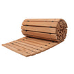 VEVOR 8 ft L x 17 in W Curved Wooden Garden Pathway Roll Out Garden Walkway