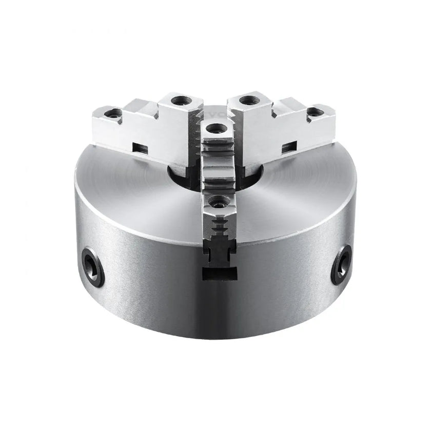 VEVOR 3-Jaw Lathe Chuck, 8'', Self-Centering Lathe Chuck, 0.16-8 in/4-200 mm Clamping Range with T-key Fixing Screws Hexagon Wrench, for Lathe 3D Printer Machining Center Milling Drilling Machine