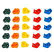 VEVOR 25 Rock Climbing Holds Climbing Rocks Rock Wall Holds Grip Indoor/Outdoor