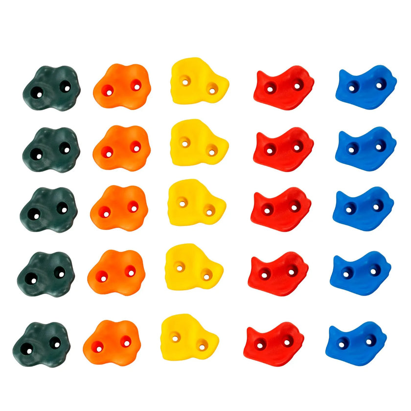 VEVOR 25 Rock Climbing Holds Climbing Rocks Rock Wall Holds Grip Indoor/Outdoor