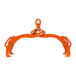 VEVOR 28in Log Lifting Tongs 4 Claw Solid Steel Log Grapple Swivel Log Tools