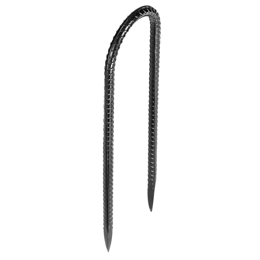 VEVOR 10-Inch 12 Pack Rebar Stakes Heavy Duty U Shape Galvanized Ground Anchors