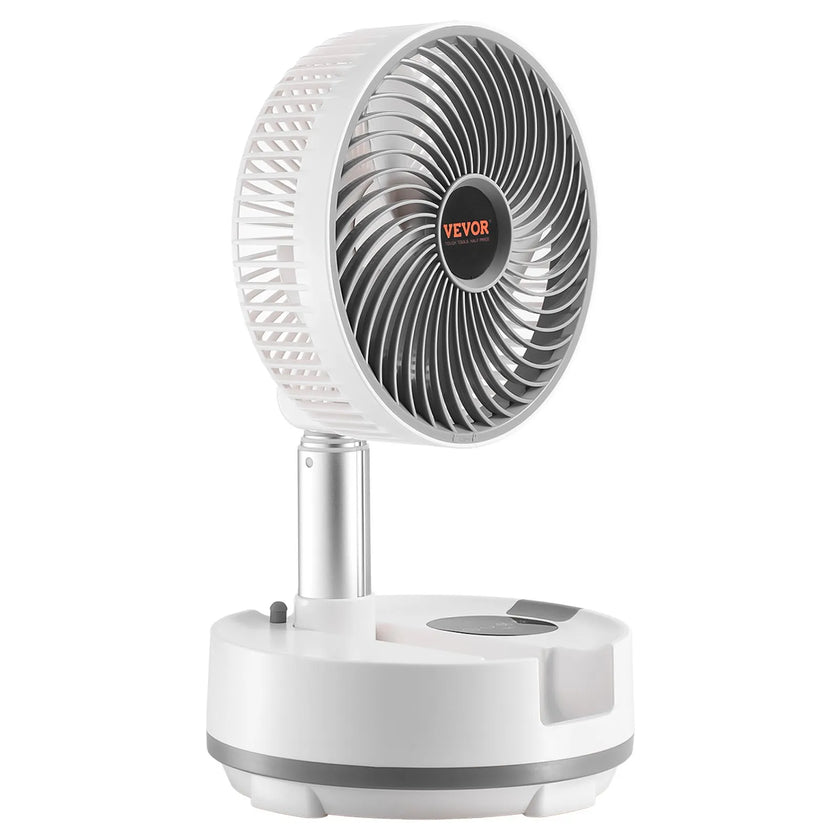 VEVOR 8 inch Foldable Rechargeable Oscillating Fan 3 in 1 Remote 8 Speeds