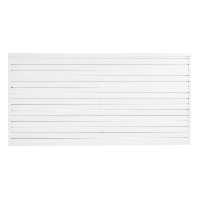 VEVOR 8 x 4 ft Slat Wall Paneling PVC White Garage Slatwall with Accessories