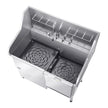 VEVOR 50 Inch Dog Grooming Bath Tub Stainless Steel w Ramp Faucet Showerhead