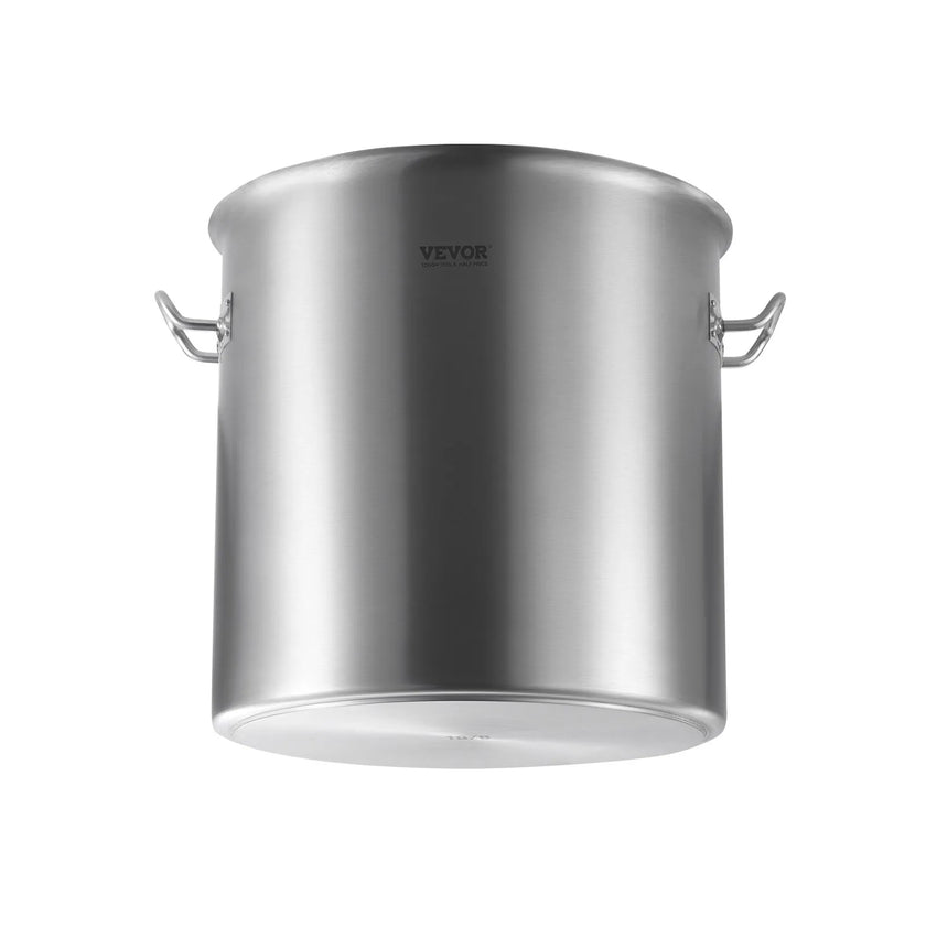 VEVOR 53QT Stainless Steel Stockpot Cooking Kitchen Sauce Pot with Lid Handle