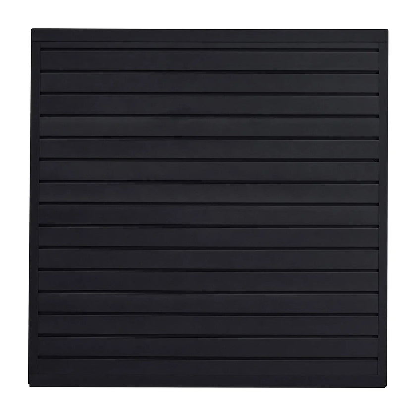 VEVOR 4 x 4 ft Slat Wall Paneling PVC Black Garage Slatwall with Modular Design