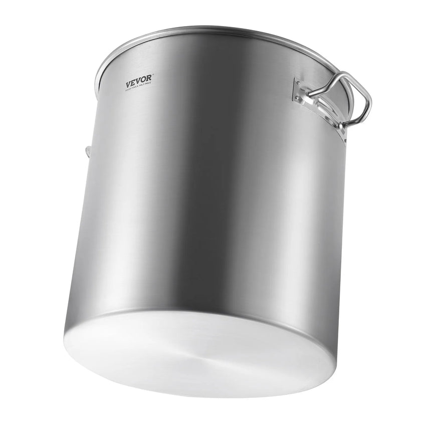 VEVOR 64QT Stainless Steel Stockpot Cooking Kitchen Sauce Pot with Basket Lid