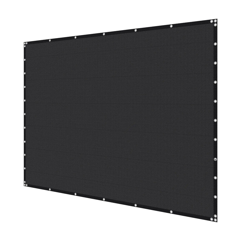 VEVOR 90% Sun Shade Cloth Privacy Screen 10 x 12 ft for Patio Garden (Black)