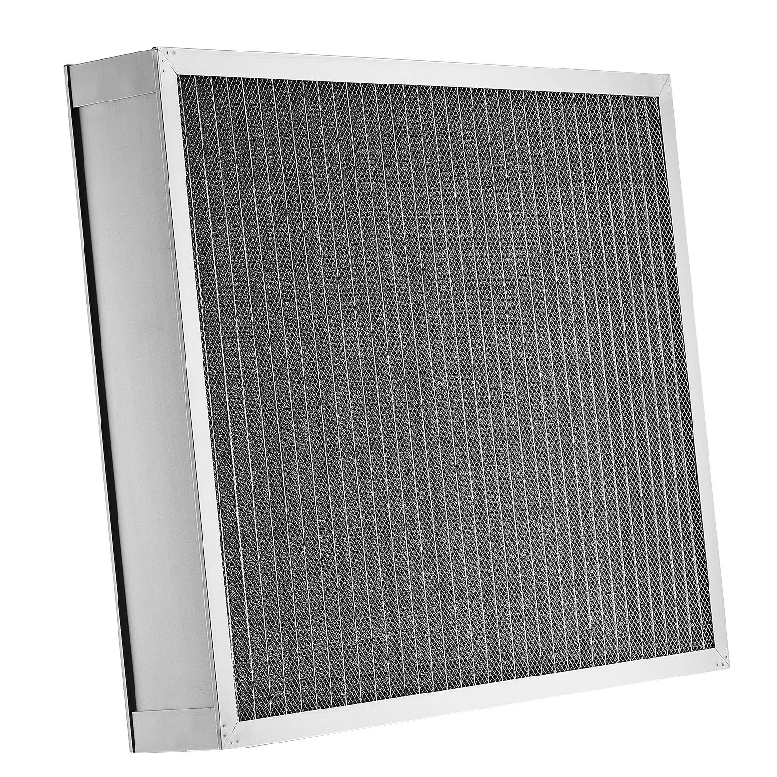 VEVOR 20x25x4 Aluminum Electrostatic Air Filter MERV 8 Actual 19.37x24.37x3.58