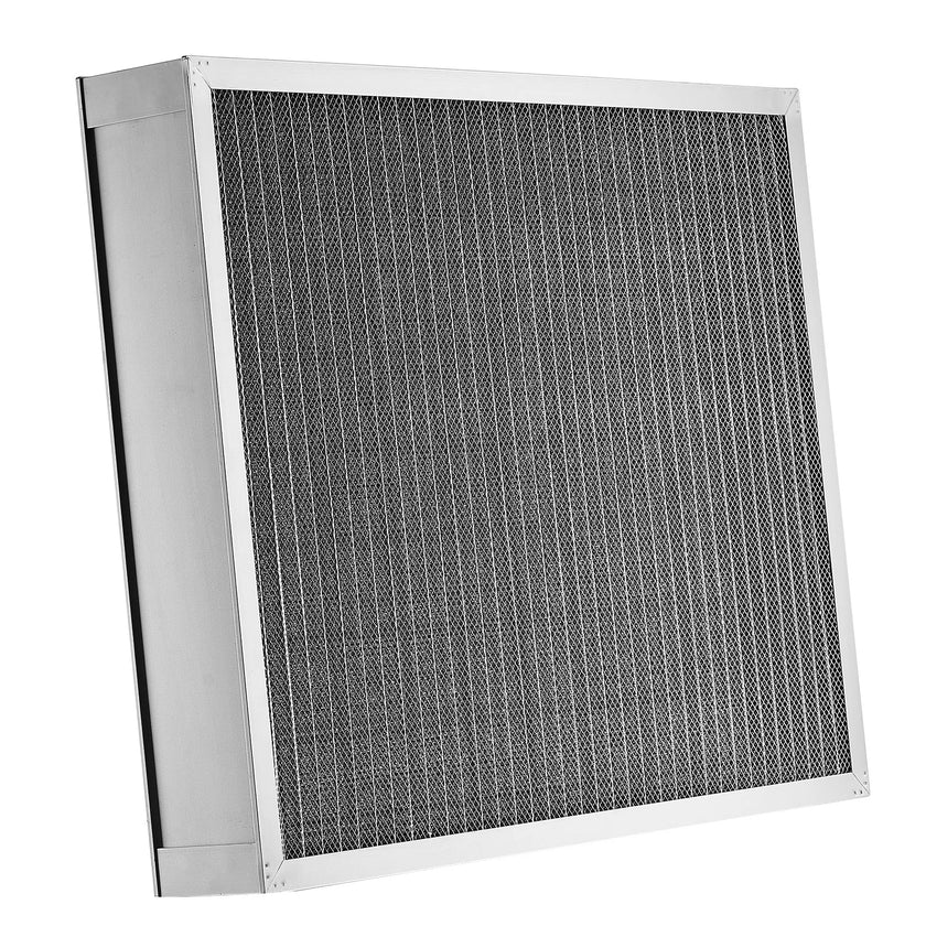 VEVOR 20x25x4 Aluminum Electrostatic Air Filter MERV 8 Actual 19.37x24.37x3.58