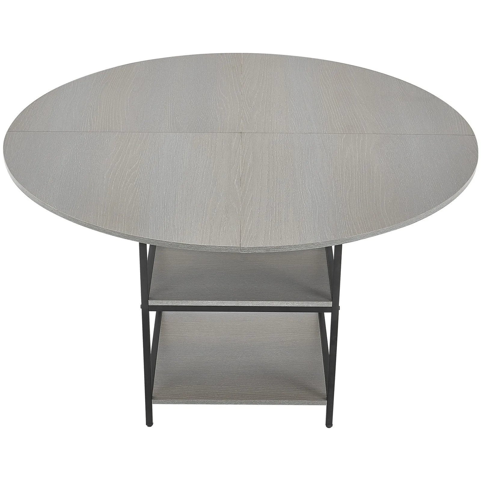 VEVOR 47 in Round Dining Table Wood Kitchen Table for 2-4 Person (Only Table)