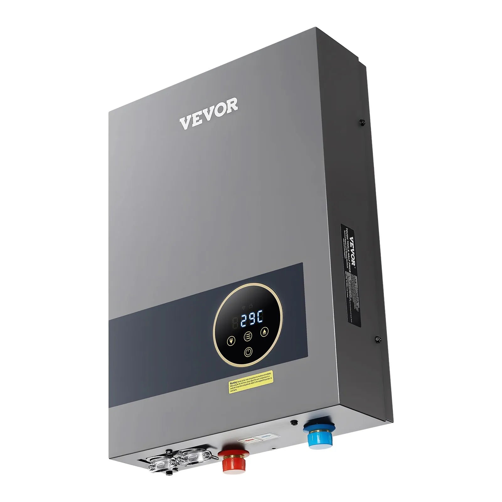 VEVOR 36kW Tankless Electric Water Heater Instant Hot with LCD Child Lock