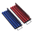 Portable Socket Organizer Set 2PCS 160 Clips Steel Socket Tray Metric/SAE