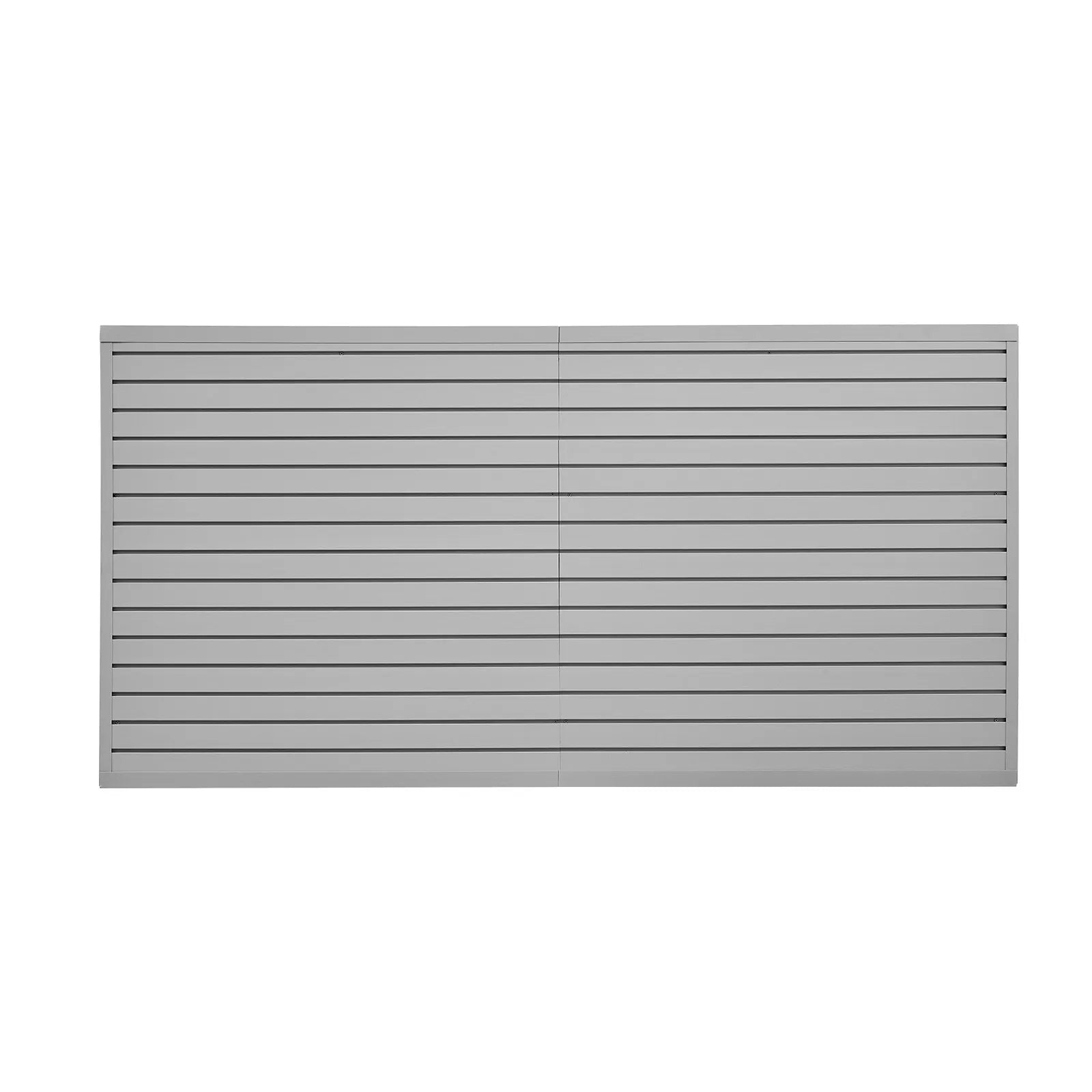 VEVOR 8 x 4 ft Slat Wall Paneling PVC Grey Garage Slatwall with Accessories