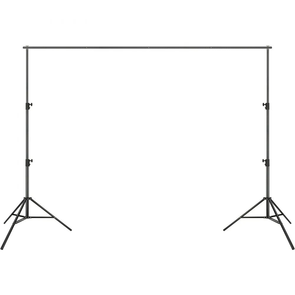 VEVOR 12 x 10 ft Heavy Duty Backdrop Stand, Height Adjustable Photography Backdrop Stand, Background Support System with 6 Clamps and A Carry Bag, for Party, Wedding, Display, Photo