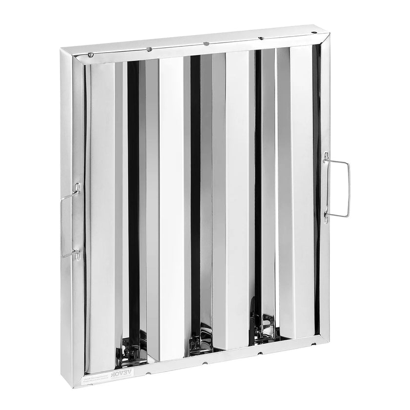 VEVOR 15.5Wx19.5H Inch Commercial Hood Filter Range Hood Baffle Stainless Steel
