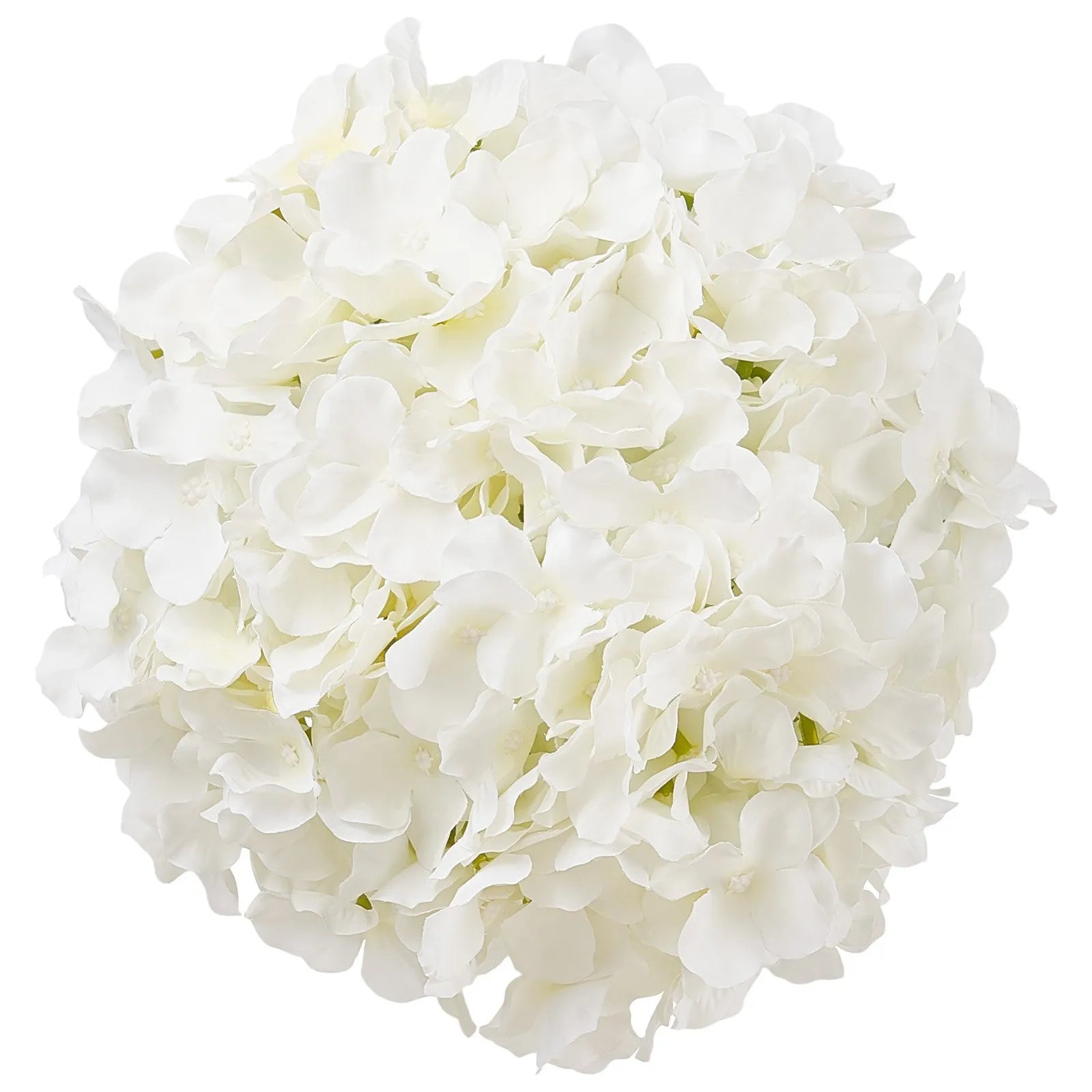 VEVOR 105 Pcs Artificial Silk Hydrangea Flowers 9.8 In Bouquet Arrangement White