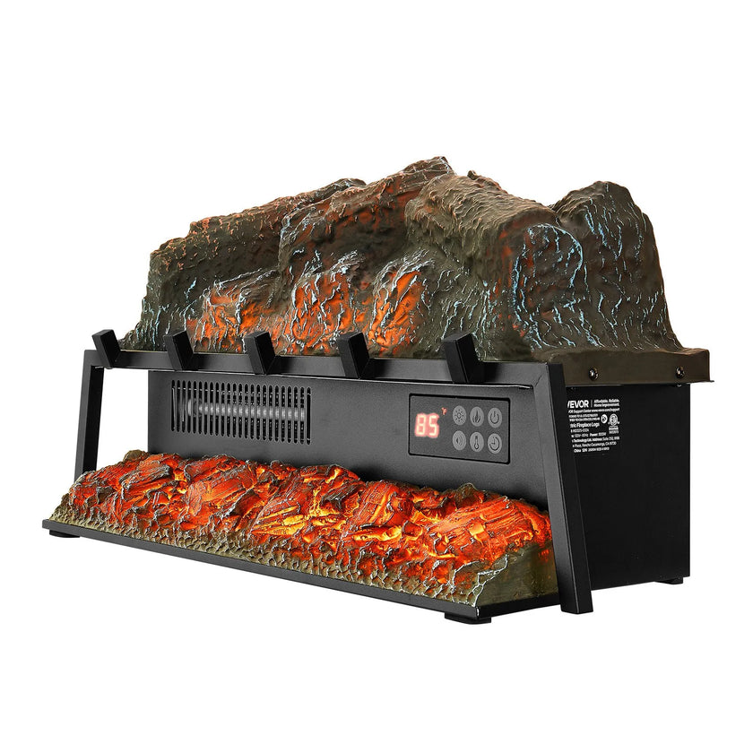 VEVOR 25 Inch Electric Fireplace Log Heater with Crackling Sound Timer Remote