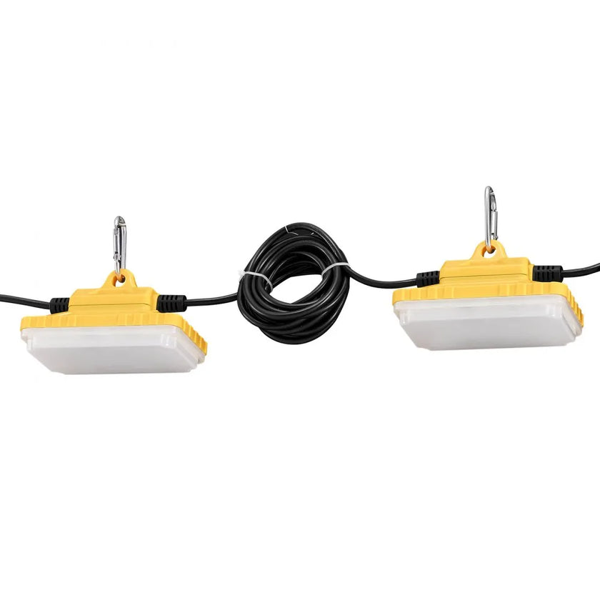 VEVOR 100FT Construction String Lights 150W 15000LM Connectable Waterproof