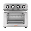 VEVOR 7-IN-1 Air Fryer Toaster Oven, 18L Convection Oven, 1700W Stainless Steel Toaster Ovens Countertop Combo with Grill, Pizza Pan, Gloves, 6 Slices Toast, 12-inch Pizza, Home and Commercial Use