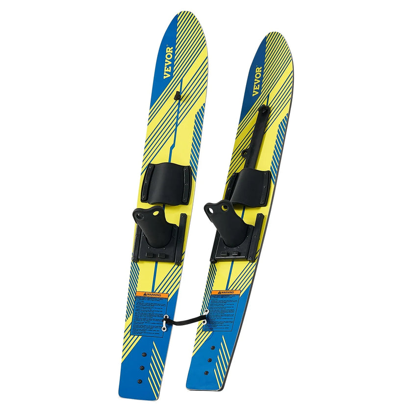 VEVOR 46-inch Water Skis Combo Training Water Skis with X-7 Adjustable Bindings
