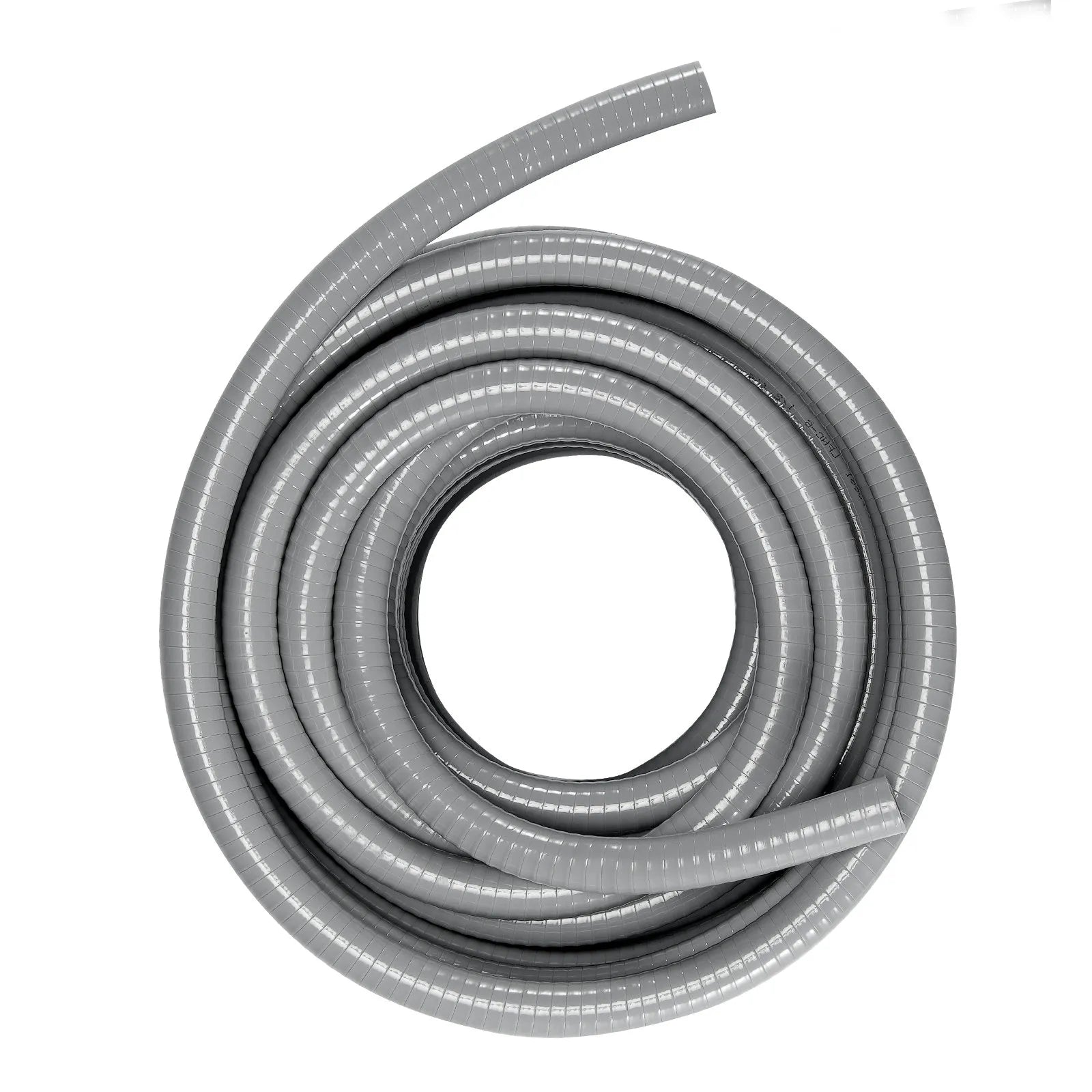 VEVOR 1-Inch Flexible Electrical Conduit, 100 ft, PVC Liquid-Tight Conduit Non-Metallic with 5 Straight and 5 90-Degree Conduit Connector Fittings, for Air Conditioning Motor Controller Pump, IP65