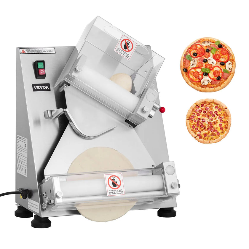 VEVOR 14 Inch Pizza Dough Roller Sheeter Automatic Commercial Dough Press 370W