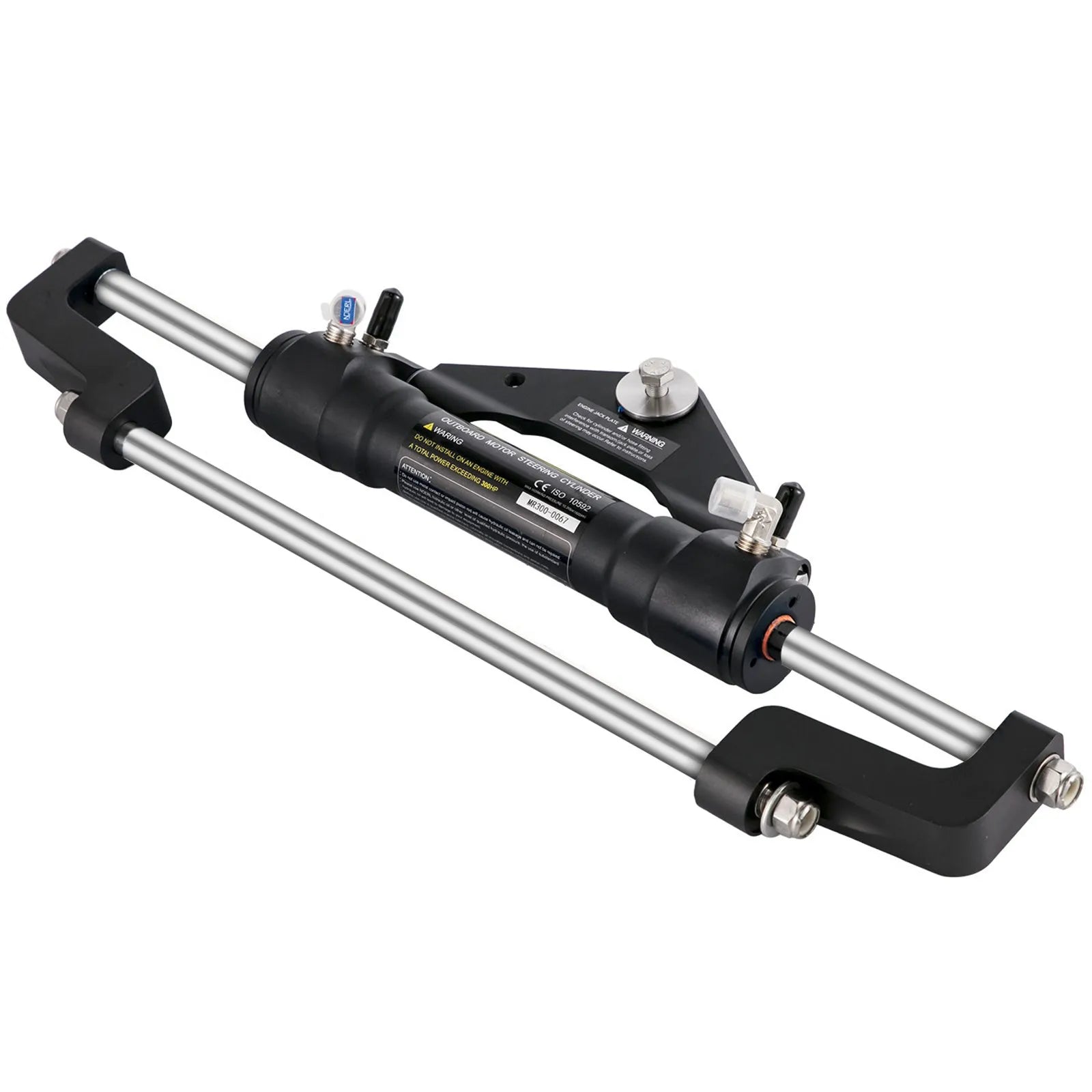 Hydraulic Boat Steering Kit Hydraulic Steering, 300HP Helm Pump, Cylinder, Wheel
