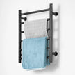VEVOR 6 Bars Towel Warmer Rack Wall Mounted Heated Towel Rack for Bathroom Black