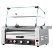 VEVOR 18 Hot Dog 7 Roller Electric Grill Cooker Machine Bun Warmer Cover 1200W